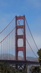 Fototapeta premium The golden gate bridge view which is located in San Francisco of the America