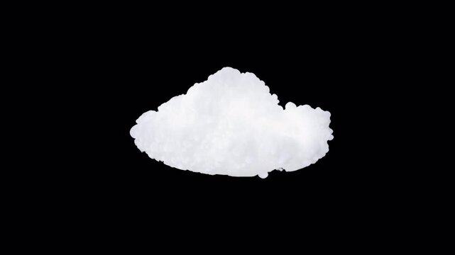VFX Volume Cloud 360 Rotation | Alpha Channel | High Angle 30&deg; | Variation5