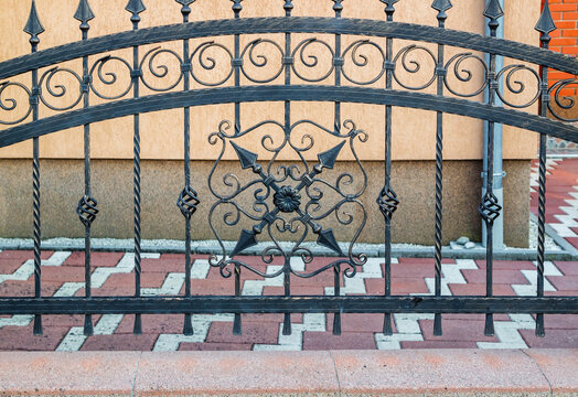 Wrought Iron Fence. Metal fence
