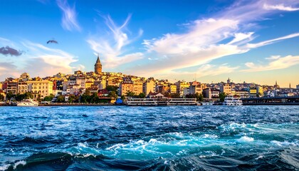 Naklejka premium Istanbul Skyline at Sunset.