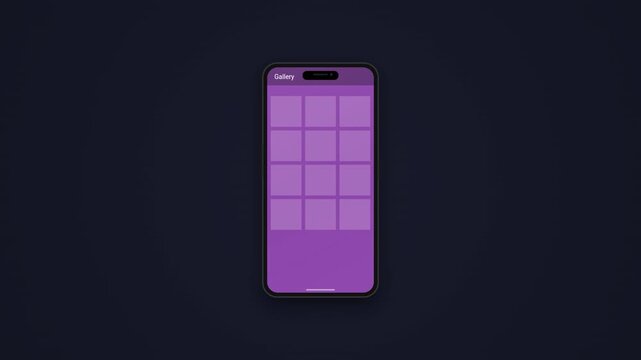 Animation of a Smartphone Displaying a sinlmulation multitasking