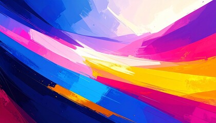 Fototapeta premium Vivid Abstract Strokes