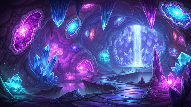 abstract background with glowing lights