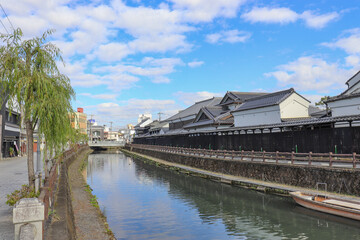 Fototapeta premium 巴波川（栃木県栃木市）
