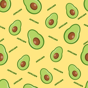 Avocado Seamless Pattern