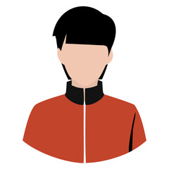Fototapeta premium Male Character Profile Icon in Casual Jacket