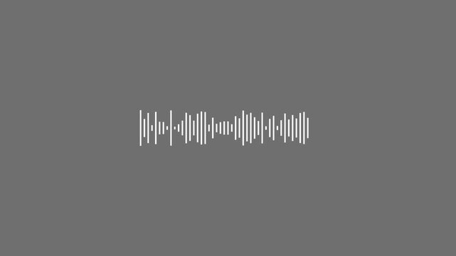 Technology digital signal Audio spectrum. Sound waves meter.  audio waveform, Sound wave isolated sound wave visualization, waveform loop, Digital voice visualization and digital audio .