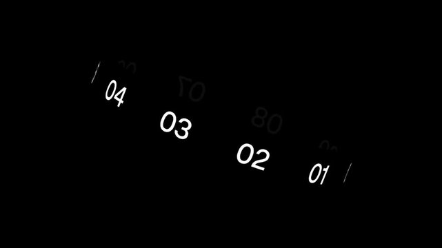 Animated Counting Numbers Background 1 to 10 Loop