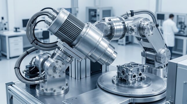 Industrial technology concept featuring an X-ray quality control device.