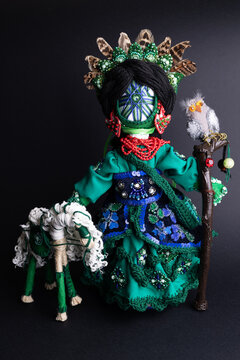 happy easter and motanka doll