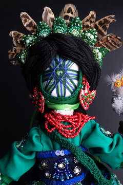 happy easter and motanka doll