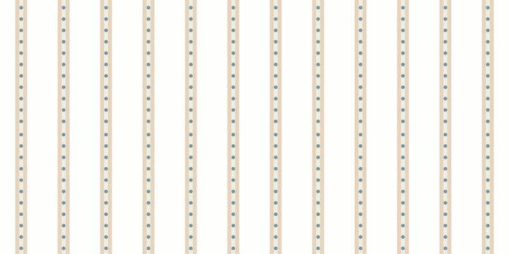 Minimalist Dotted Stripe Seamless Vector Pattern in Dusty Blue and Sandy Beige Cream Background for Clean Neutral Decor