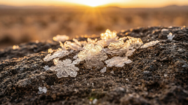 The Israelites gathering Manna, the miraculous bread from heaven, off the desert floor at the break of dawn