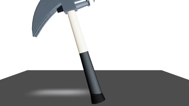 Animated video of building construction equipment