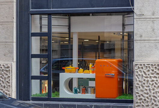 Appliance Store Restart Smeg Shop at Savamala Downtown in Belgrade Serbia