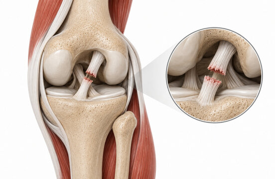 Posterior Cruciate Ligament Tear With Magnified PCL Rupture