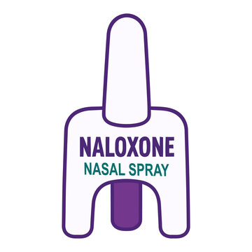 Lifesaving Overdose Prevention Medical Sign. Naloxone Nasal Spray Medical Protection Icon.
Opioid Overdose Rescue Spray Vector Illustration.
Emergency Medication Safety Shield Symbol.
Healthcare Antid