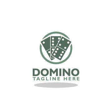 Domino logo icon with shadow