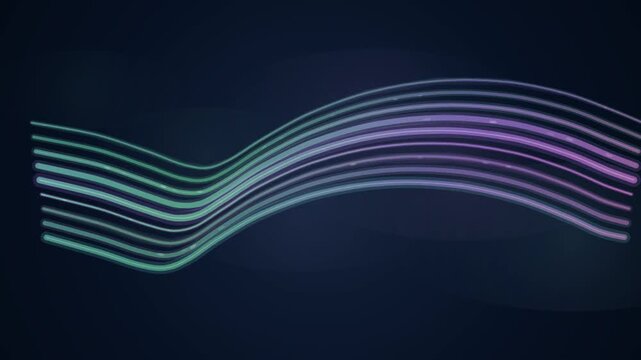 Futuristic glowing neon lines abstract background with vibrant waves for modern technology concepts