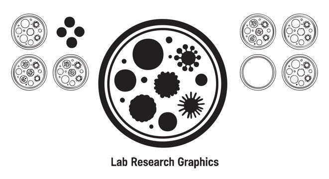 microbiology petri dish culture set with bacteria and fungi featuring lab, research