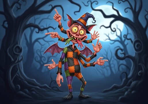 Ghoulish Grin in Gloomy Grove