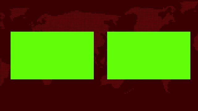 Breaking News frame on green screen breaking news background on chroma key and seamless looping animated breaking news, green screen news background template Video, Breaking News Lower third live