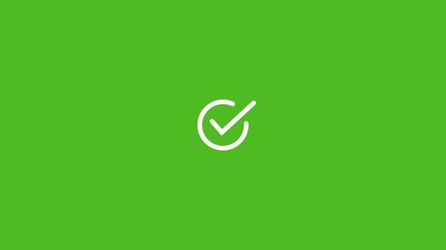Checklist Success Confirmation Animation With Check Mark Icon