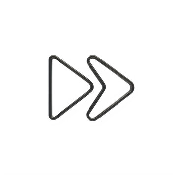 Digital Fast Forward icon sleek outline dark background