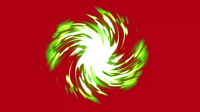 緑の渦ループ