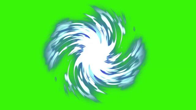 青の渦ループ
