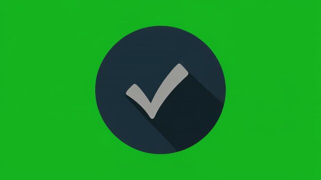 Green Checkmark Icons appearing with subtle shadow effect over black and green backgrounds