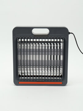 Electric insect zapper trap on white background