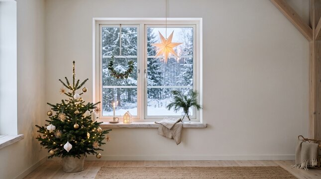 Scandinavian Christmas interior