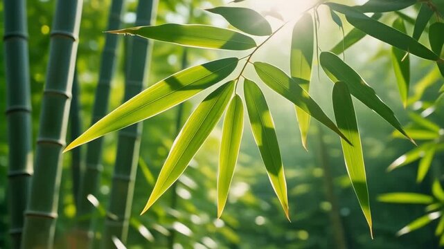 Close-up time-lapse of growing green plant in natural light