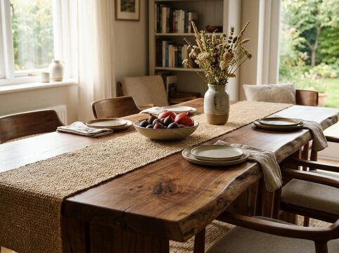 Rustic dining table
