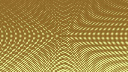 Obraz premium Elegant Golden Radial Dot Pattern Texture Featuring Concentric Circular Geometric Symmetry for Sophisticated Backgrounds and Decorative Digital Art