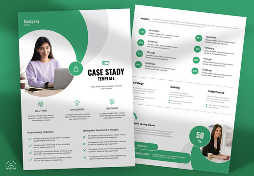 Agency Case Study Flyer Template