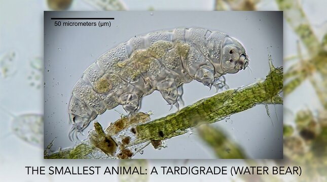 Microscopic tardigrade specimen