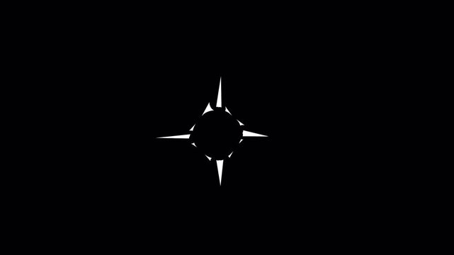 Spark Hit Explosion Effect with alpha channel video 4k