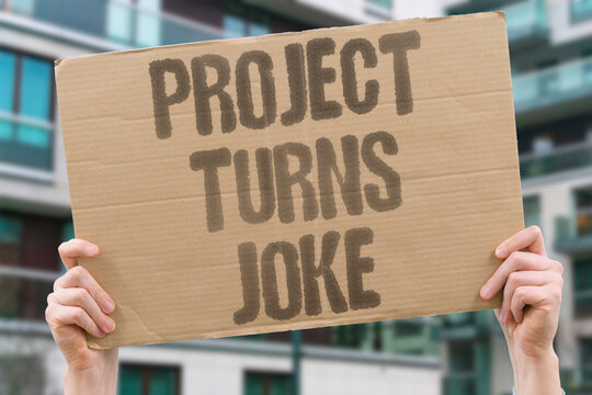 "Project Turns Joke" Track how a public work becomes a symbol of failure. PROJECT. FAILURE. RIDICULE. SYMBOL. EFFICIENCY.