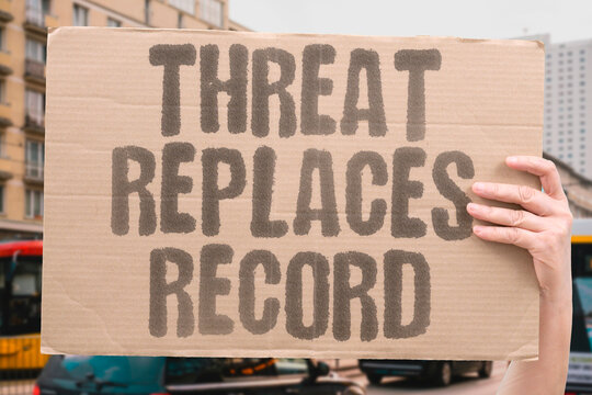 "Threat Replaces Record" Observe how intimidation trumps evidence in weak systems. THREAT. EVIDENCE. INTIMIDATION. CORRUPTION. SYSTEM.