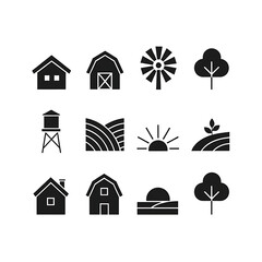 Naklejka premium house icons set