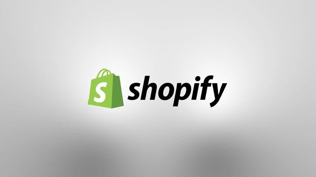Shopify logo animation.