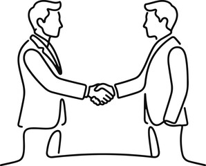 Fototapeta premium business people shaking hands