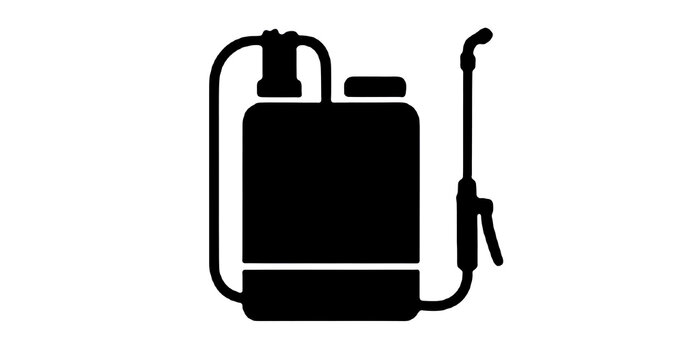 Agricultural knapsack sprayer for pesticide and fertilizer icon vector illustration