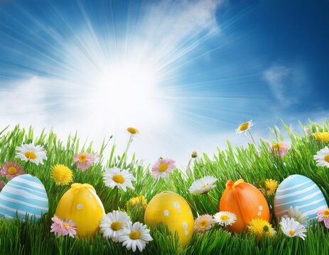 ostern wiese freisteller