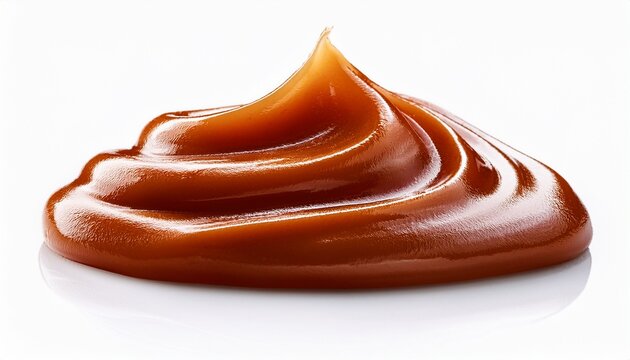 a smudge of date paste white background