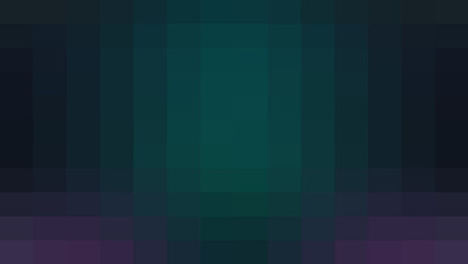 Obraz premium Abstract dark background with a large pixelated grid pattern, featuring deep teal and purple tones for a retro gaming or modern digital technology themed creative design project.