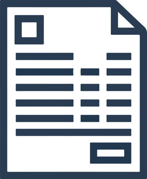Data table or spreadsheet document icon