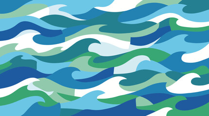 Obraz premium Ocean Wave Abstract Texture Abstract Background Illustration